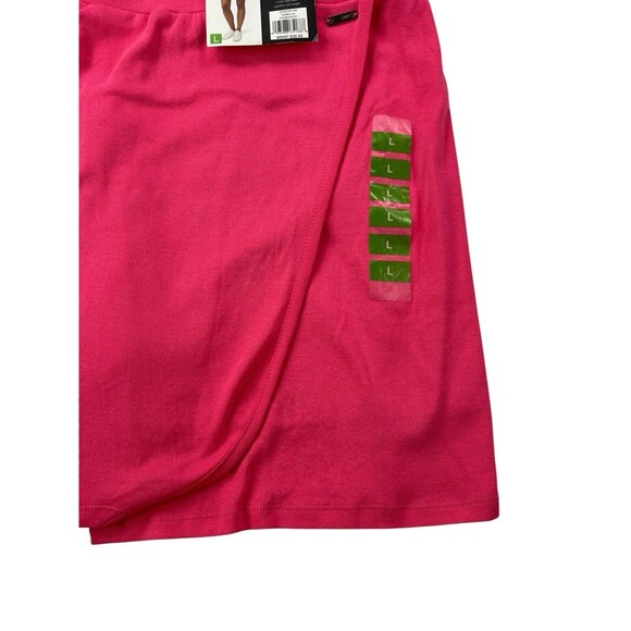 NEW Jones New York The Faux Wrap Skort Women L Large Pink Workout Elastic‎ Skirt - Picture 16 of 16